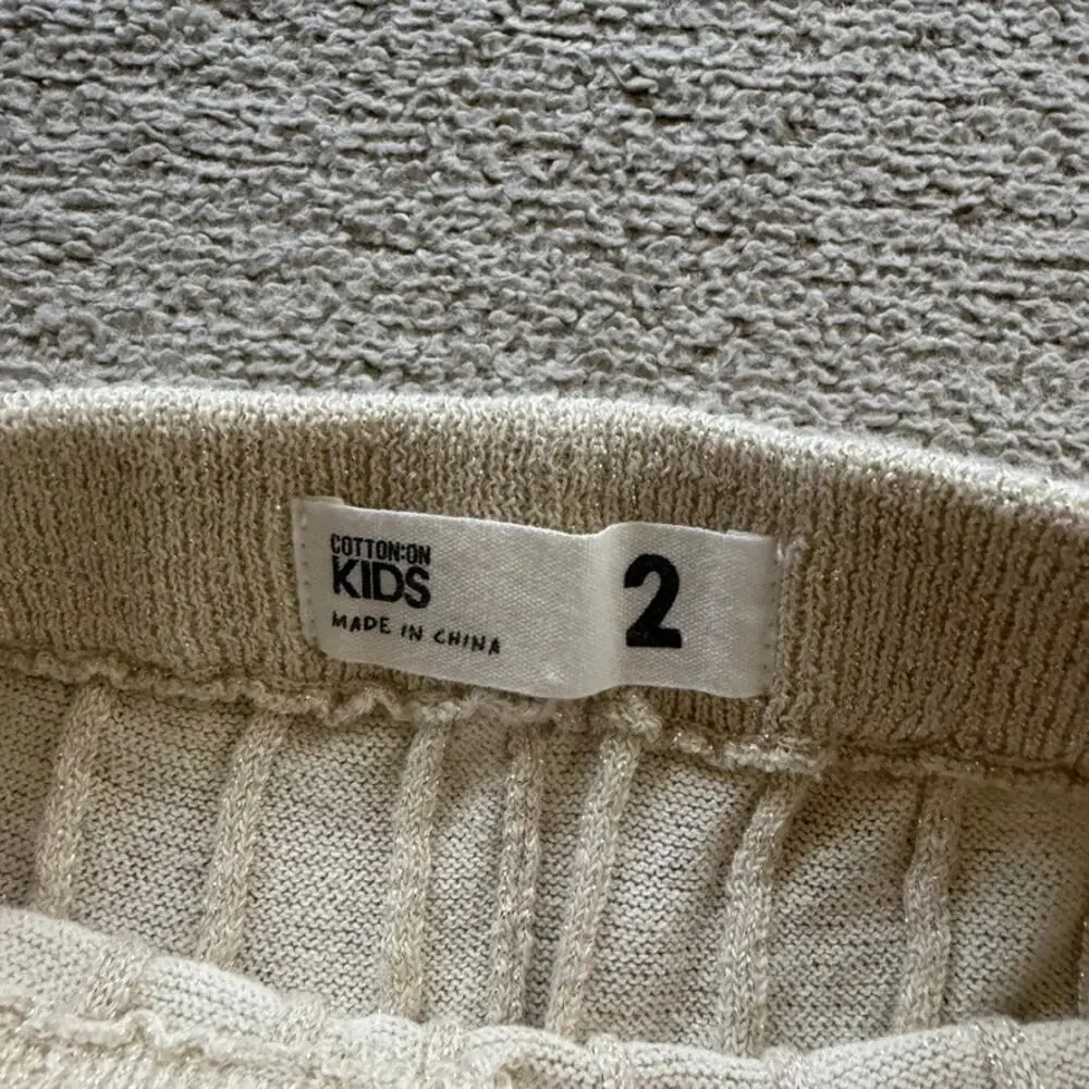 Cotton On Kids Knit Matching Set Girls Size 2 Sweater Pants